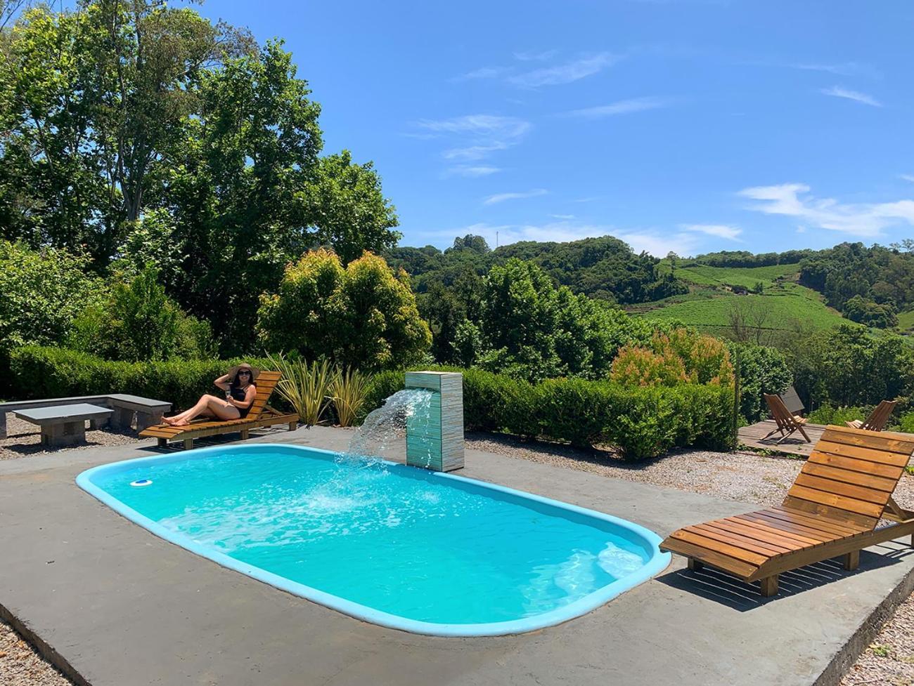 Bento Gonçalves Casa Na Arvore Com Hidro, Piscina, Trilha, Cavalo מראה חיצוני תמונה